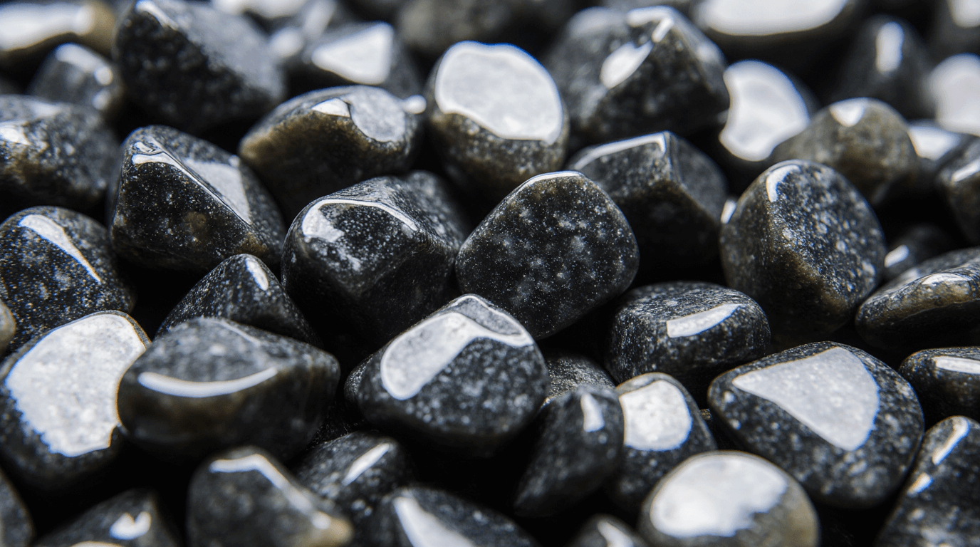 Black Obsidian smooth crystal stones
