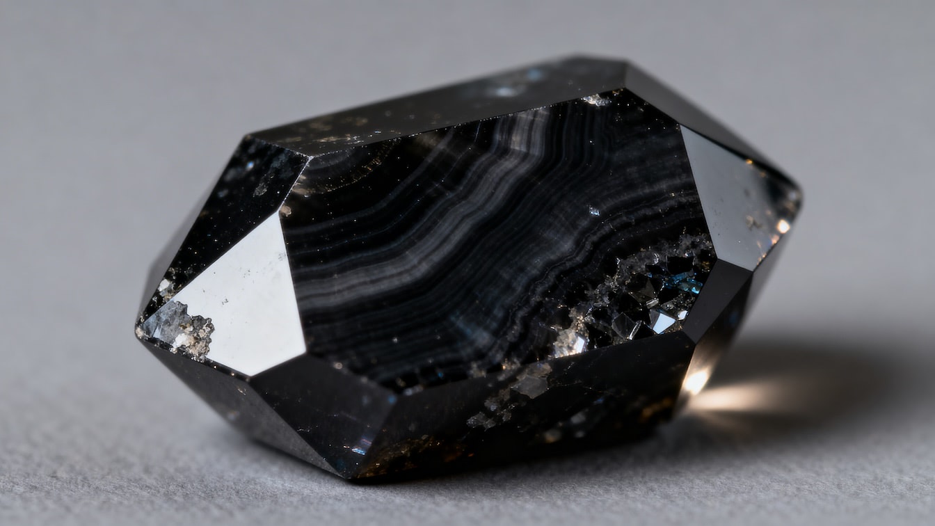 A image of a Black Onyx Gemstone