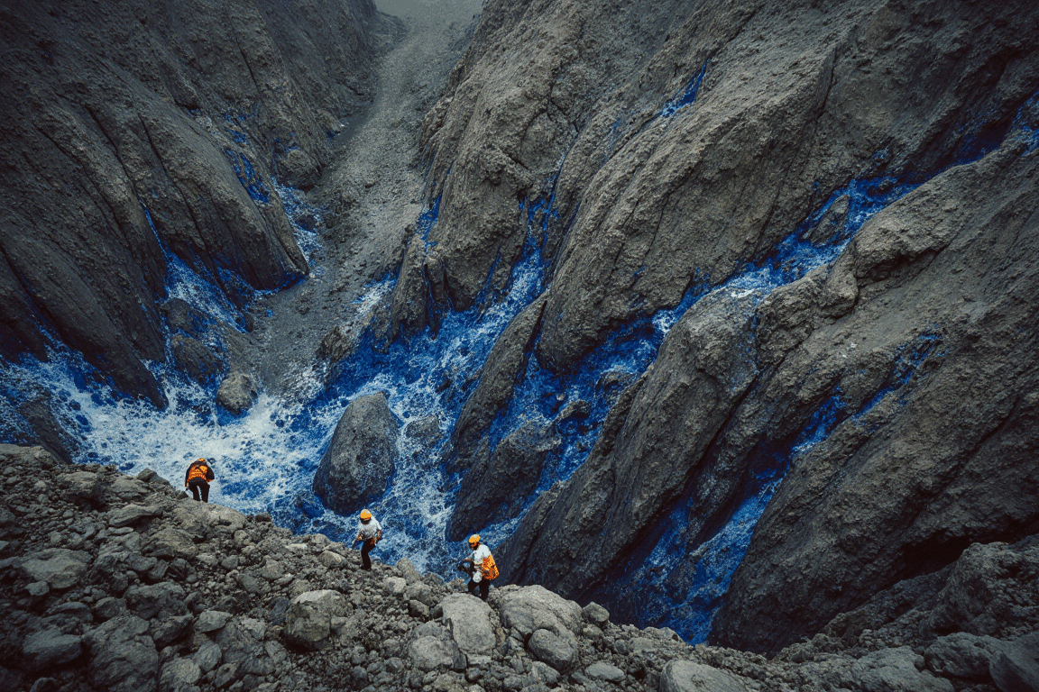 Sar-i Sang Mines in Afghanistan Badakhshan Where The Gemstone Lapis Lazuli Is Mined